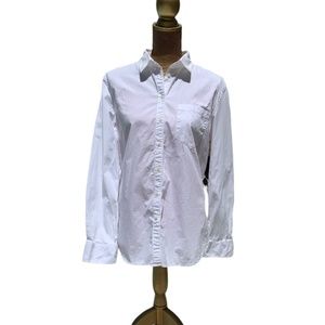 GAP Fitted Boyfriend Shirt White Size L